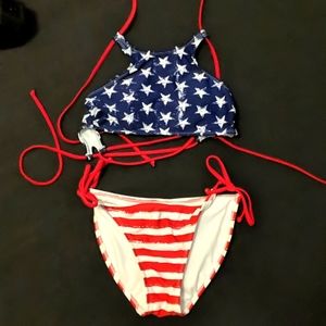 Two piece bathing suit